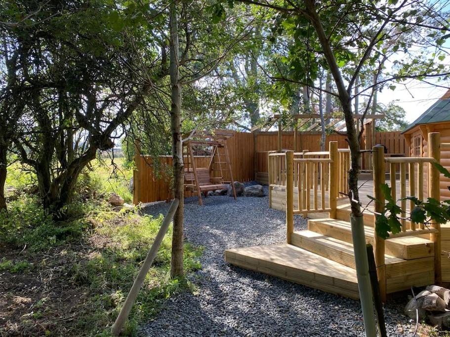 Craigshannoch Luxury 1 Bed Woodland Lodge Hot Tub Kintore Luaran gambar